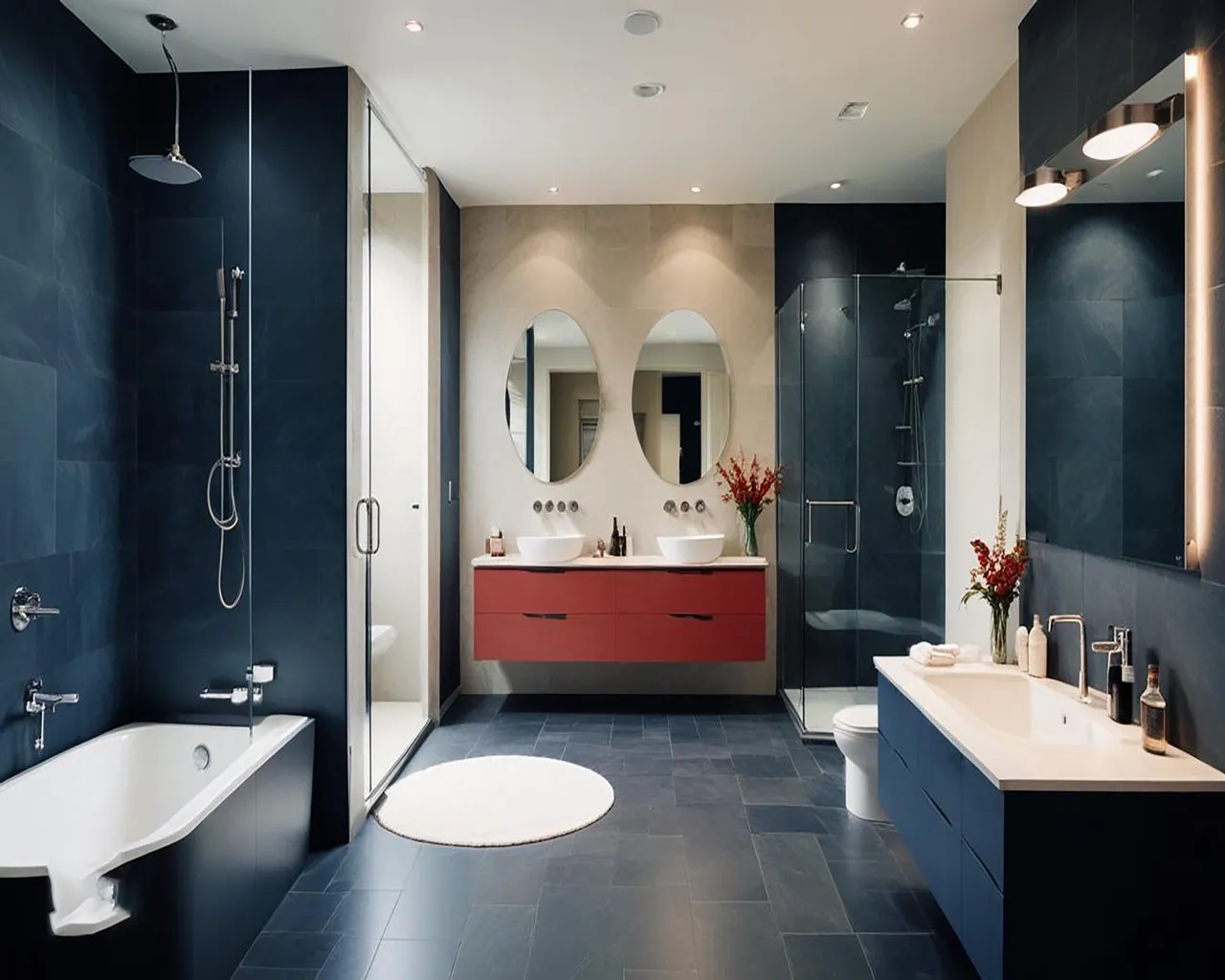 Elegant bathroom renovation project handled by ATX Construction & Remodeling General Contractor Manor.